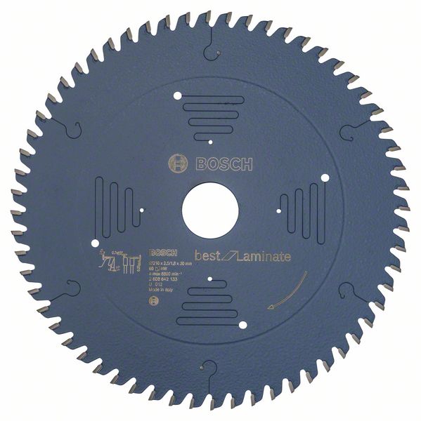Kreissägeblatt HM 216X30X2,5 /Z= 60 TR-F Für Laminat