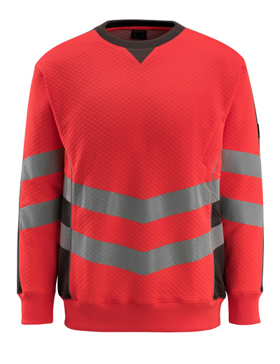 Sweatshirt Wigton Safe Supreme h-vi Rot/D-anthr 2XL MASCOT