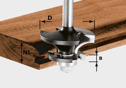 Konterprofilfräser Nut HW S8 D43/21 A/KL