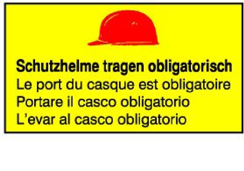 .BAUSTELLENTAFELN ZSCHUTZHELM CASQUE CASCOZ
