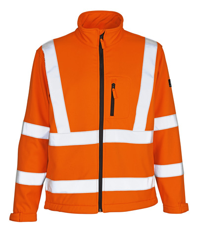 CALGARY Soft Shell Jacke MASCOT EN 20471 Kl 3/2 orange Gr. M
