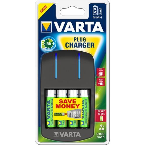 Batt.Ladeger.PlugChar+4AAR2U 57647 101 4 2100mAh
