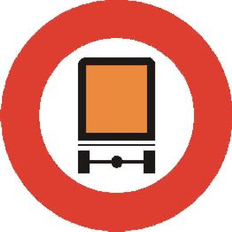 2.10.1 Verbot für Fahrzeuge mit gefährli Ø cm: 60, Ausführung: Scotchlite EG