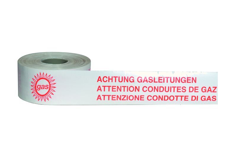 .WARNBAENDER 250 METER ZACHTUNG GASLEITUNGZ