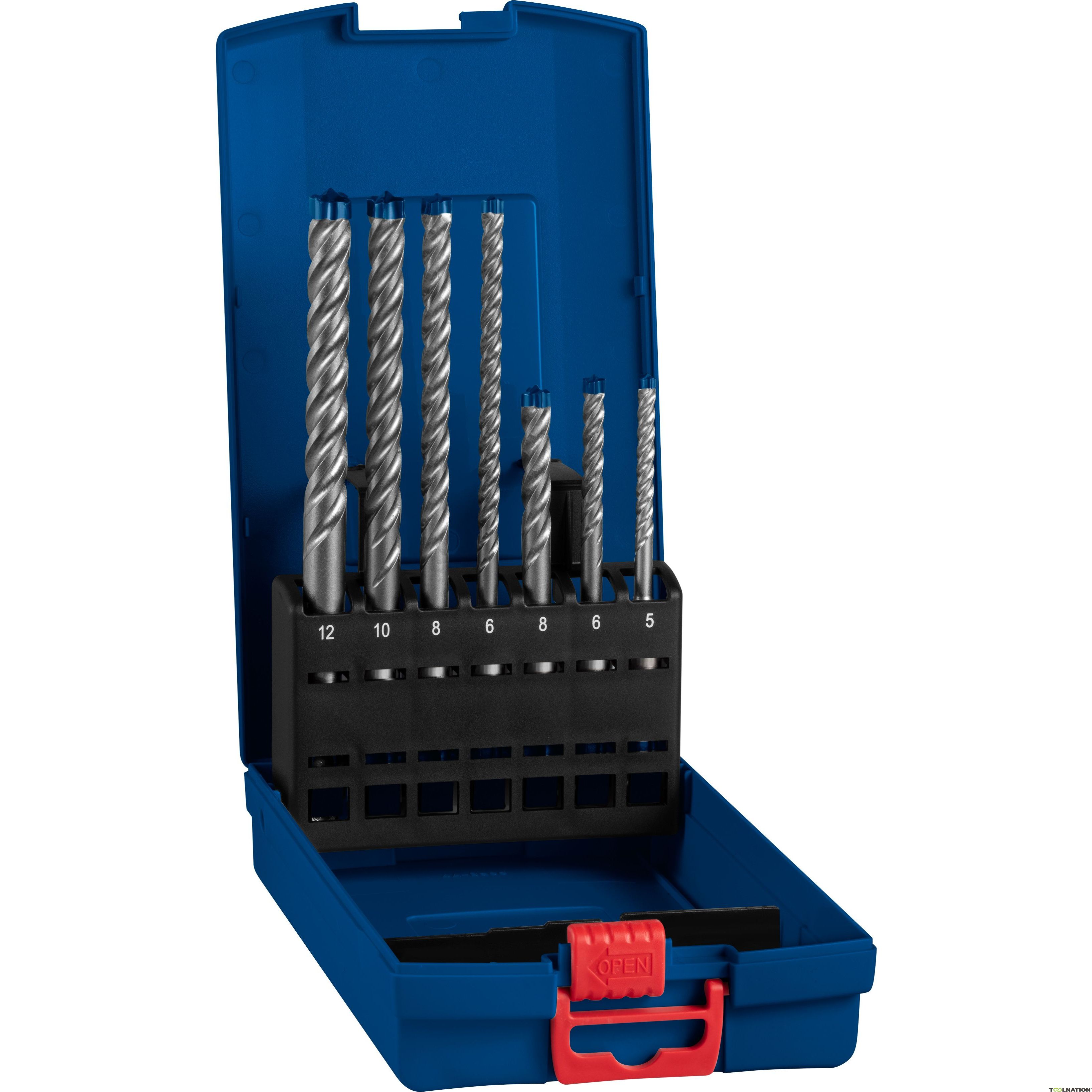 SDS-PLUS EXPERT 7X BOHRKASSETTE 7-TLG. 5/6/8x50/110mm, 6/8/10/12x100/160mm