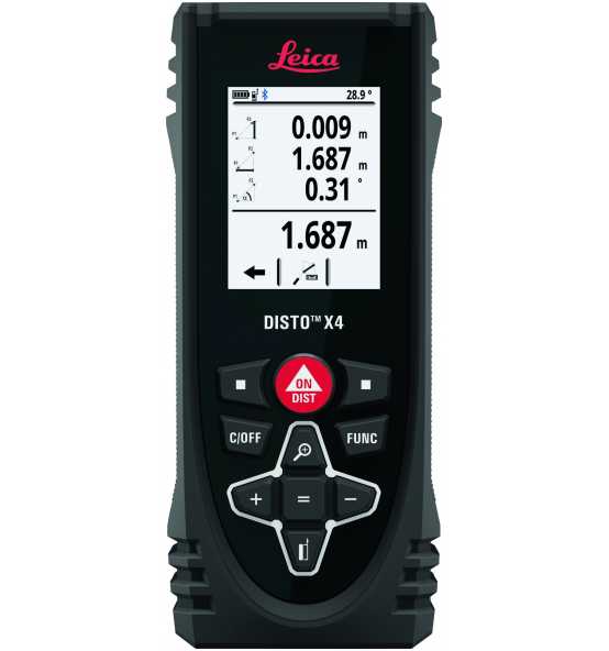Hand-Lasermeter DISTO X4-1 Messbereich 0.05-150M + 4-fach Zoom