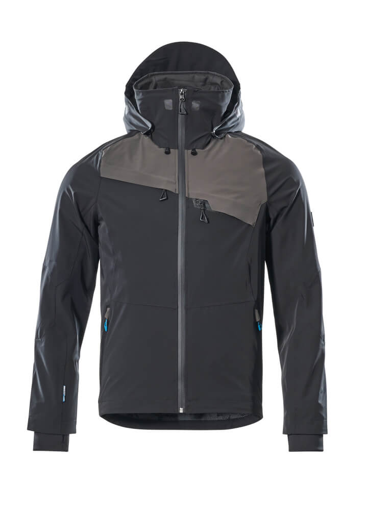 Stretch-Hardshell Jacke ADVANCED Gr. 2XL  Schwarz/D.anthr. 17001-411-0918