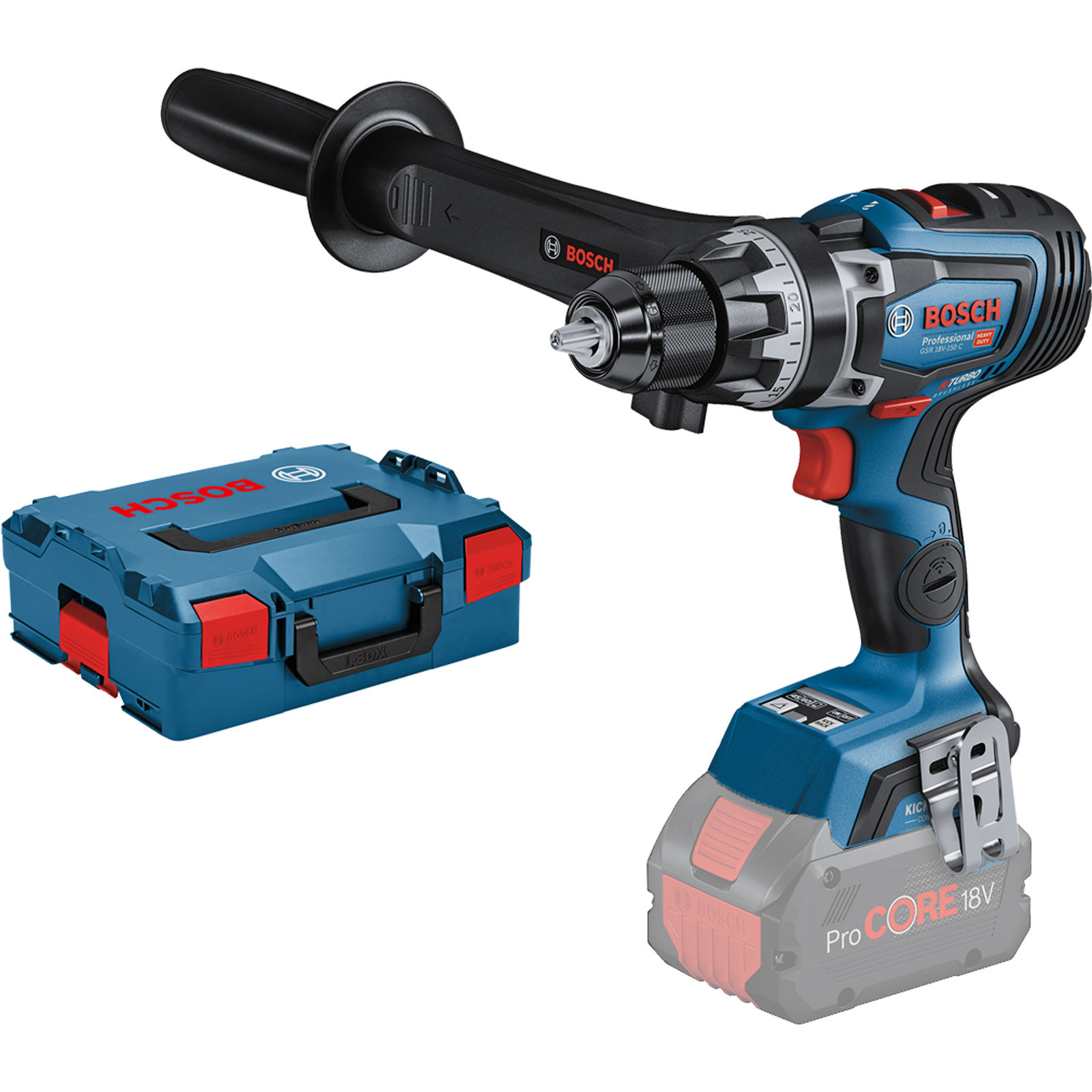Akku Bohrschrauber Bosch GSR 18-150 C Bi SOLO / L-Boxx