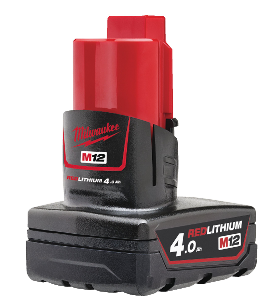 Akku-Packs MILWAUKEE 12 Volt M12B4 4,0 Ah / LI-ION