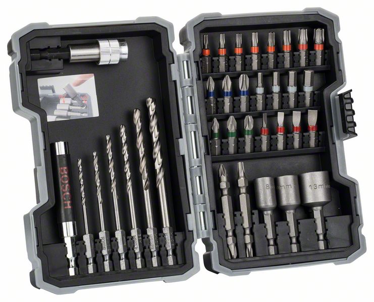 Bits + Metallbohrer-Box 1/4" 35Tlg BOSCH