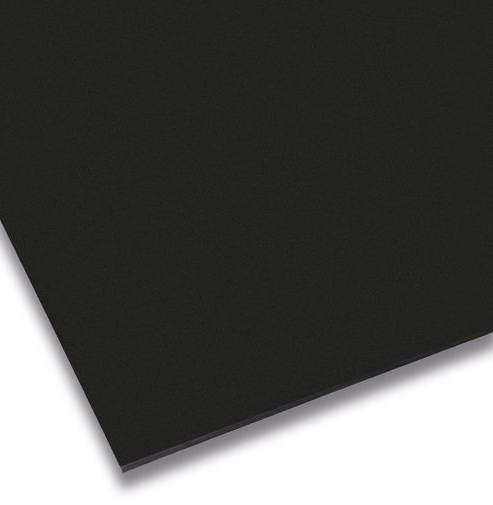 NBR Elastomerplatte 70 ±5 Sh A schwarz D 2,0 mm; B 1,4 m