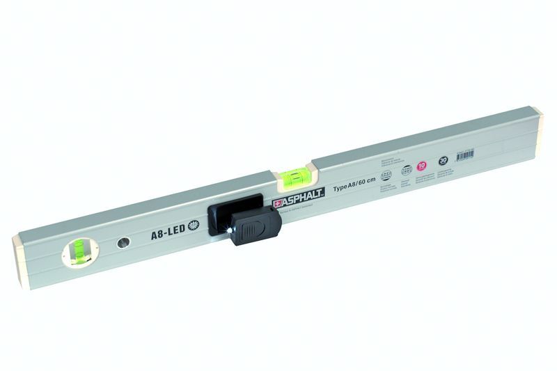 Wasserwaagen ALU ASPHALT A8-LED Länge cm: 60, Profil mm: 60x21/24