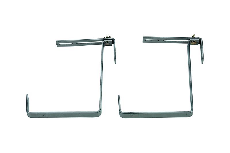 .BLUMENKISTLI-HALTER  PAAR 1-FACH VERSTELLBAR SILBER
