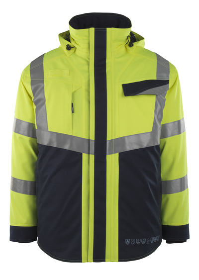 Jacke Emmen Multisafe h-vi Gelb/Schwblau 2XL MASCOT