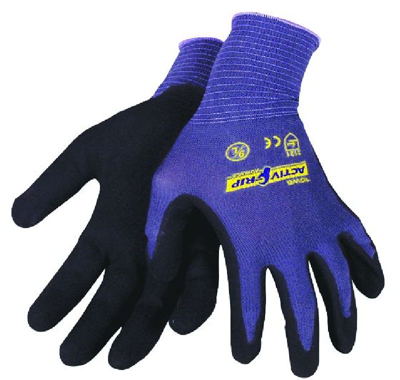 Handschuhe "ActivGrip" grau MicroFinish Gr.9/L            ( VE 12 PAAR)