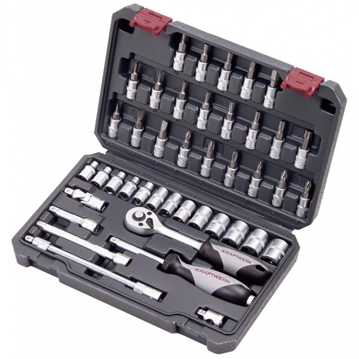 KRAFTWERK Steckschlüsselsatz 1/4" 42 tlg Basic-Line