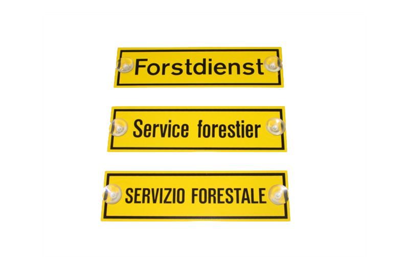 .TAFELN "FORSTDIENST" 32/9 CM, MIT SAUGNAEPFEN