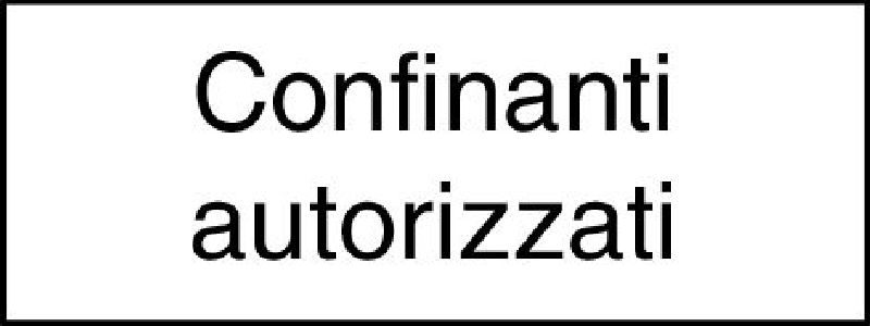 10.311 Zusatztafel EG Grösse cm: 40/20, Text: Confinanti autor