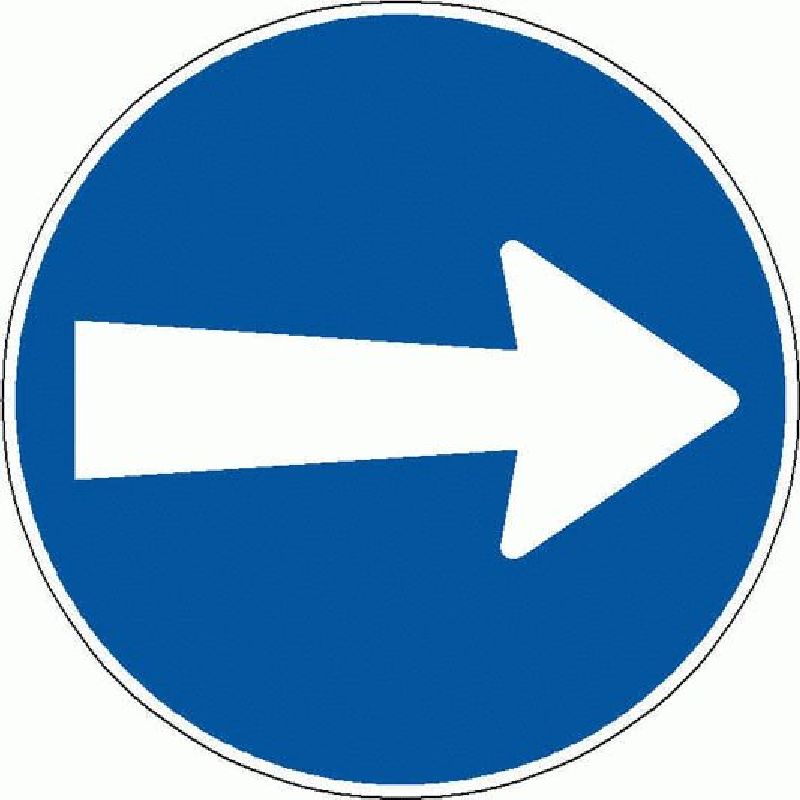 2.32 Fahrtrichtung rechts Ø cm: 40, Ausführung: Scotchlite HIP