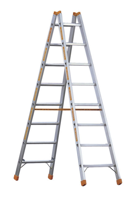 Sprossenstehleiter  LAYHER 1039 2x12 Sprossen, 3.50m