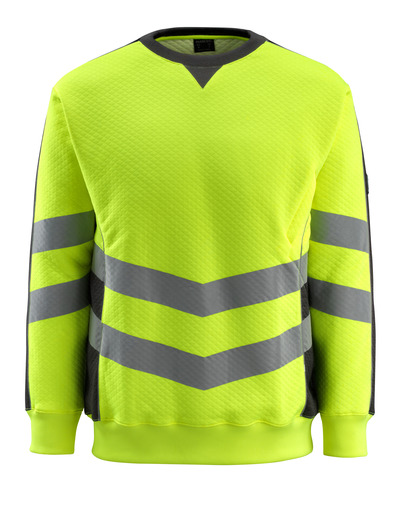 Sweatshirt Wigton Safe Supreme h-vi Gelb/Schw 2XL MASCOT