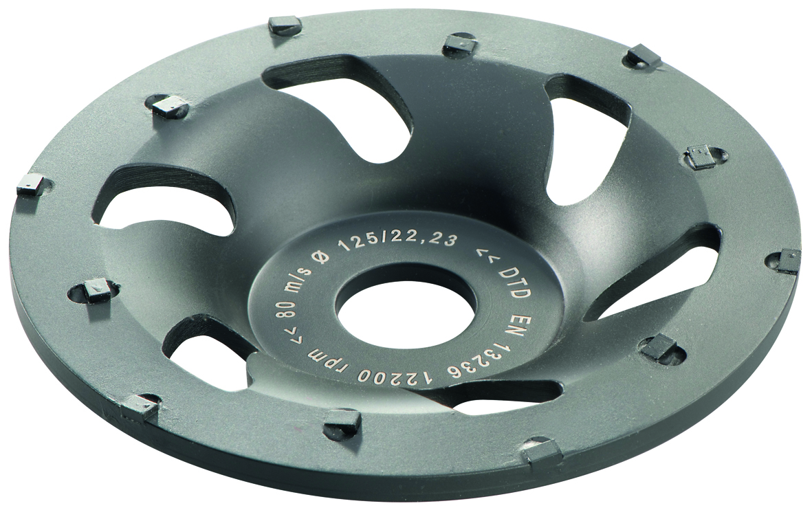 Metabo Diamantschleiftopf PKD125mm für Klebstoffen, Dichtstoffen, Schutzans