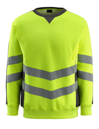 Sweatshirt Wigton Safe Supreme h-vi Gelb/D-anthr 2XL MASCOT