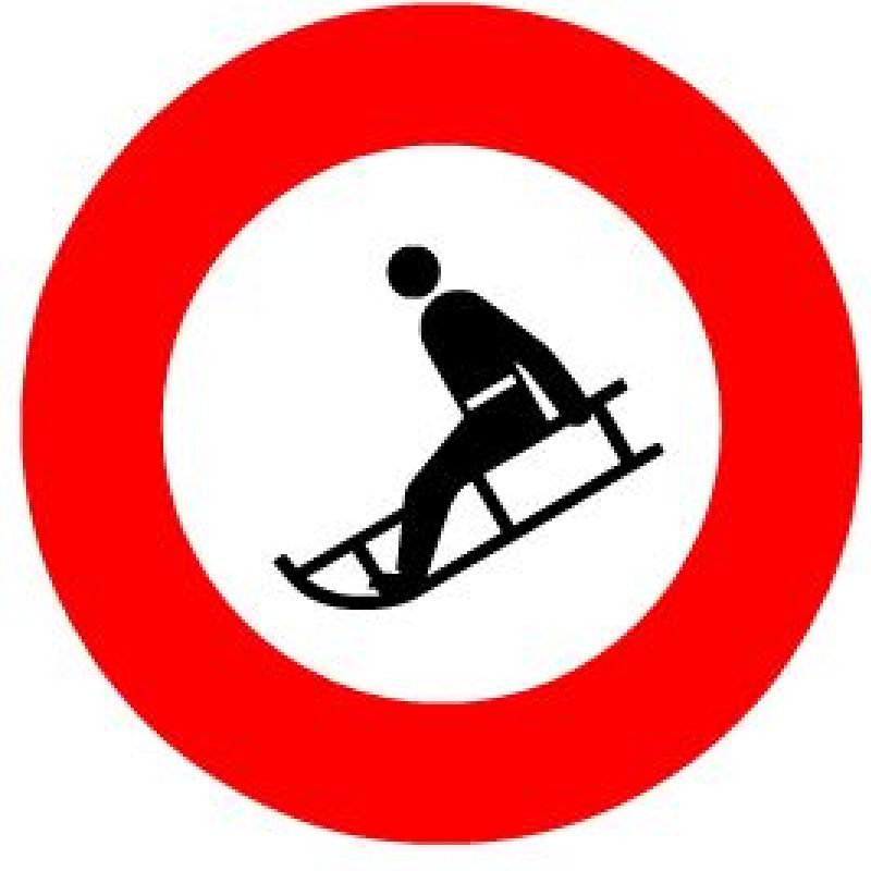.SIGNAL SCOTCHL. EG SCHLITTELN VERBOTEN