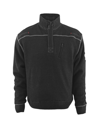 Strickpullover Naxos Frontline Schwarz 4XL MASCOT