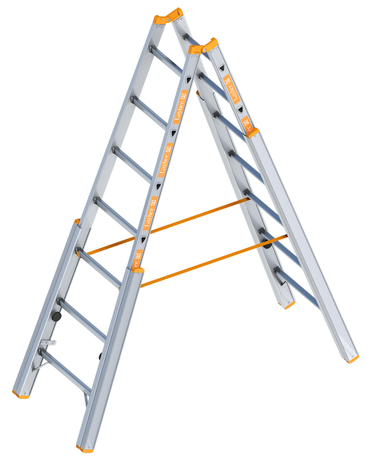 Treppenstehleiter 1061 2X6 Sprossen, 1,85m