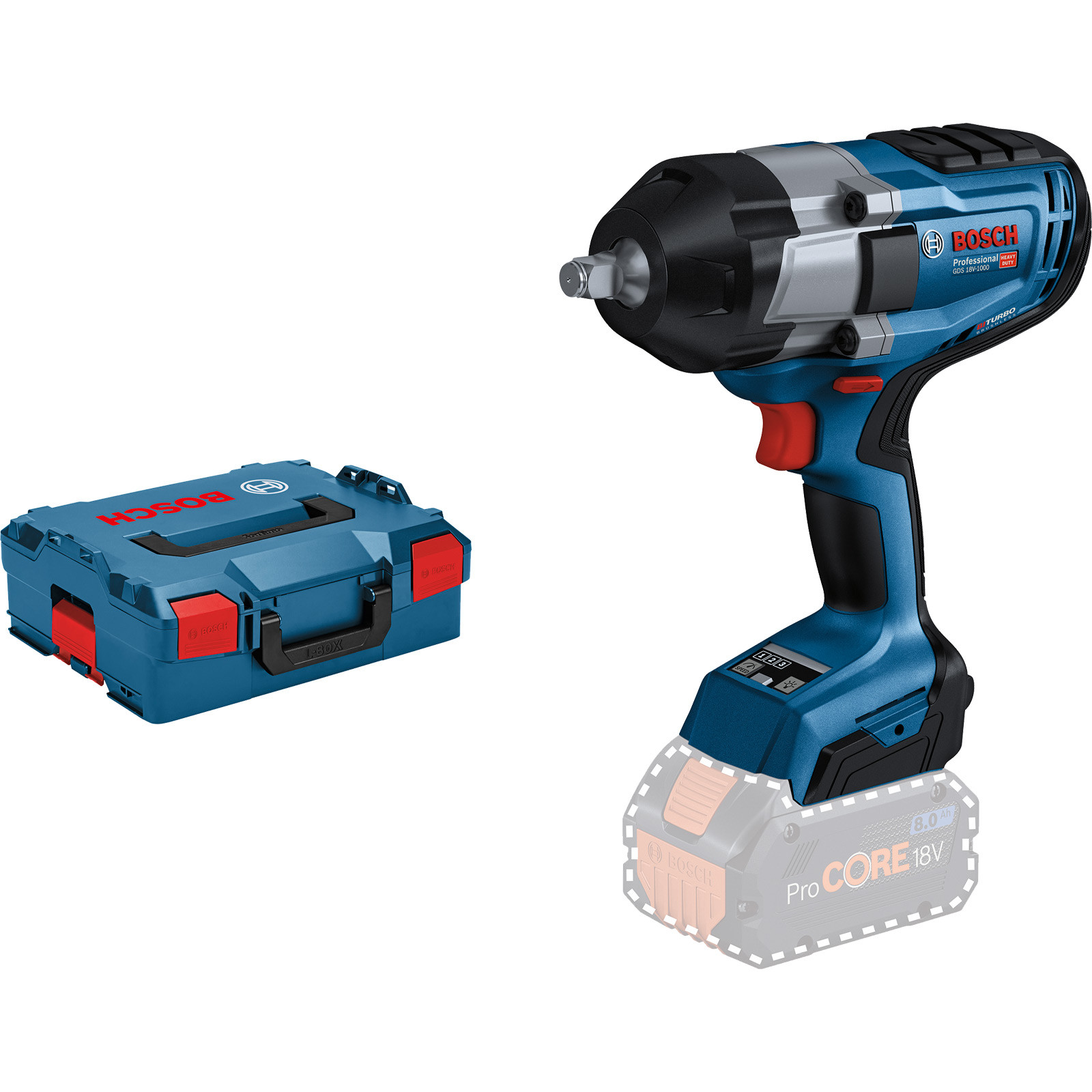 Akku Schlagschrauber Bosch GDS 18 V-1000 Solo/ L-Boxx