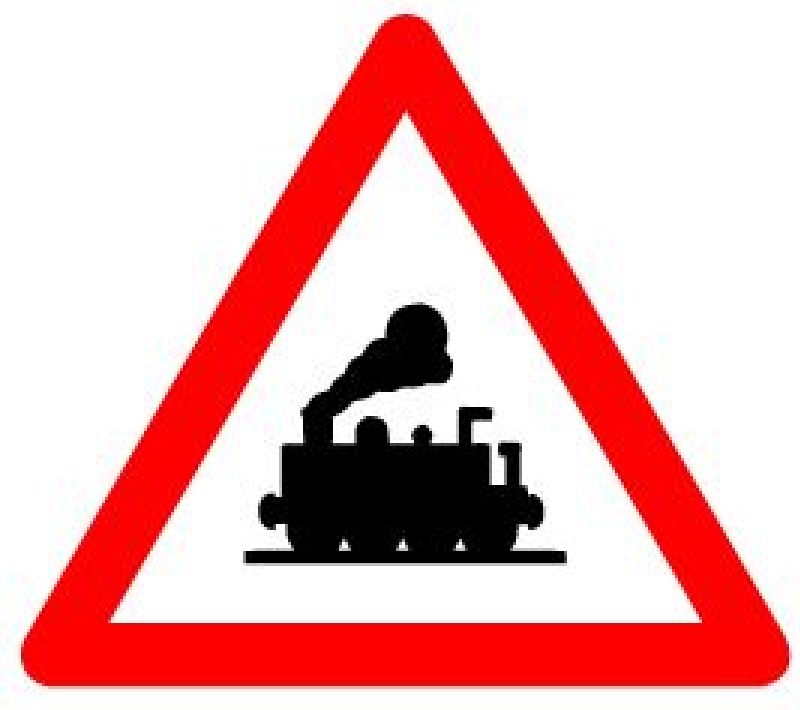 1.16 Bahnübergang ohne Schranken Grösse cm: 60, Ausführung: Scotchlite HI