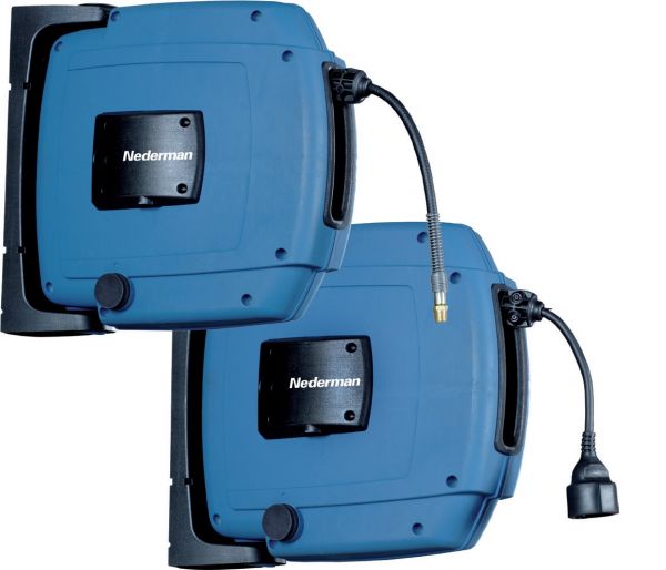 Nederman Schlauchaufroller H30-10 für Lu mit Schlauch  Ø 10 mm, Länge 10 Meter