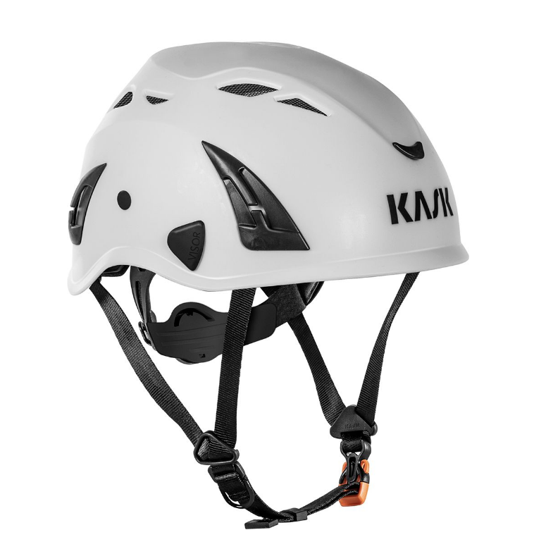 Schutzhelme KASK SUPERPLASMA AQ weiss mit 4-Punkt-Kinnriemen, Drehverschluss