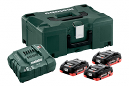Akku-Basisset 18Volt 4.0Ah in METALOC 3x Akku 4.0Ah, 1x Ladegerät