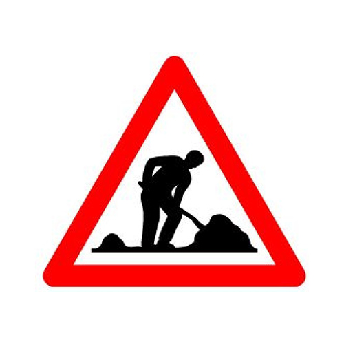 SIGNAL SCOTCHLITE CG  BAUSTELLE 60CM
