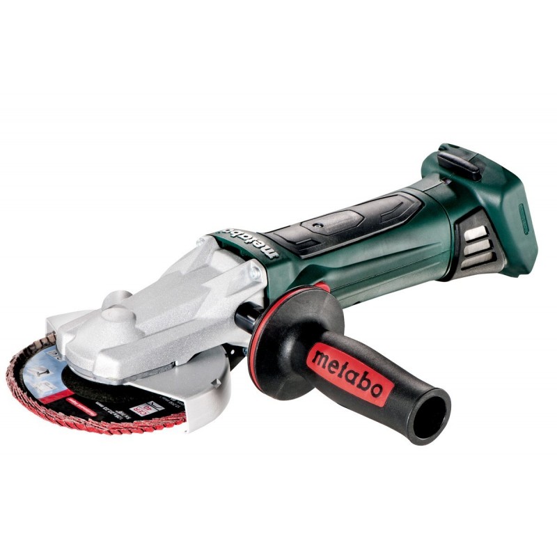 Akku-Flachkopf-Winkelschleifer WF 18 LTX 125 mmMETABO  Solo + METALOC