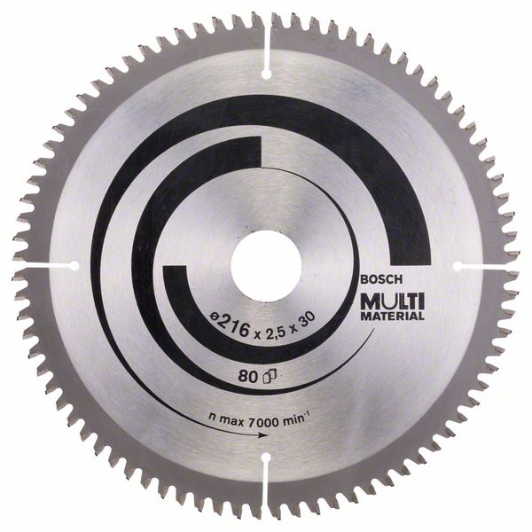 Kreissägeblatt HM 216X30X2,5 / 80 Z MULTI-MATERIAL