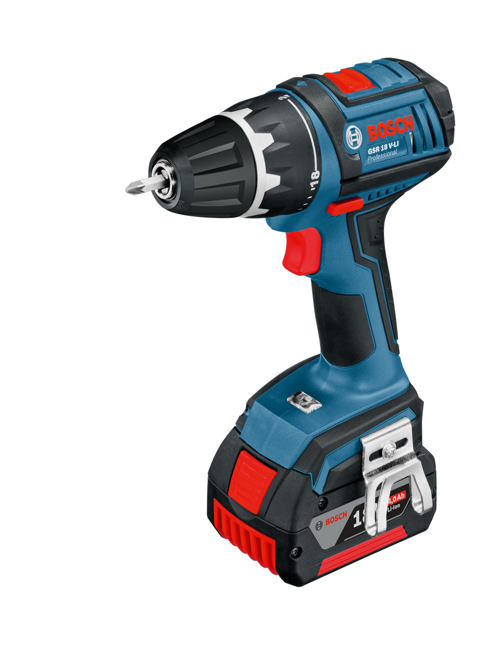 Akku Bohrschrauber Bosch GSR 18 V-LI 2 Akku 4.0Ah LI-Ionen / L-Boxx
