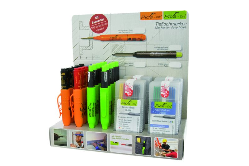 Ersatzminen-Set zu Tieflochmarker Pica-D Inhalt / Stk.: 8   Wasserstrahlfest