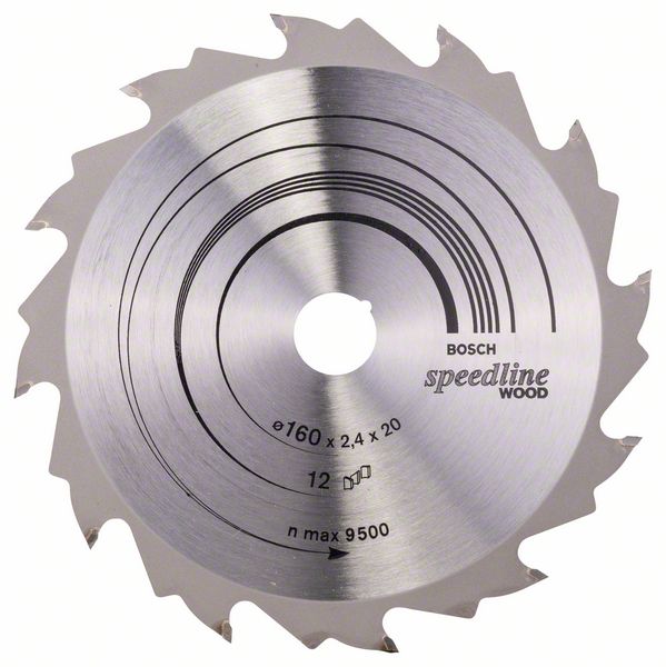 Kreissägeblatt HM 160X20X2,4 / 12 Z SPEEDLINE WOOD