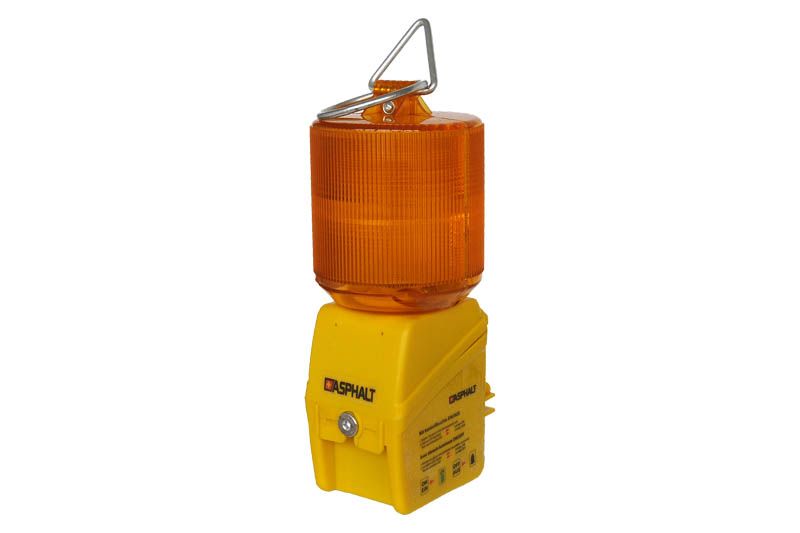 Baustellenlampe ASPHALT 360° mit 4 LED Für 1 Batterie 6V (VE 10 Stk.)