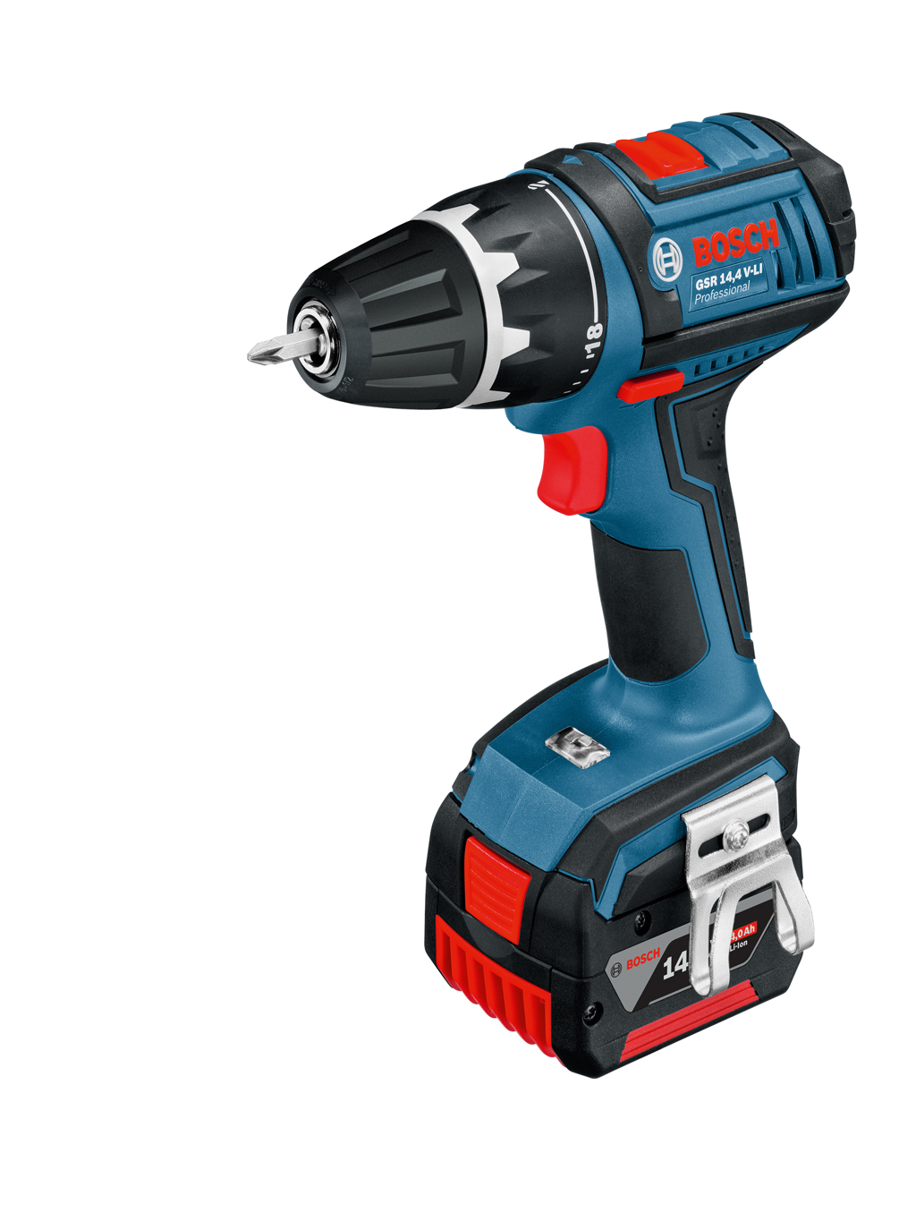 Akku Bohrschrauber Bosch GSR 14,4V-LI 2 Akku 4.0Ah LI-Ionen / L-Boxx