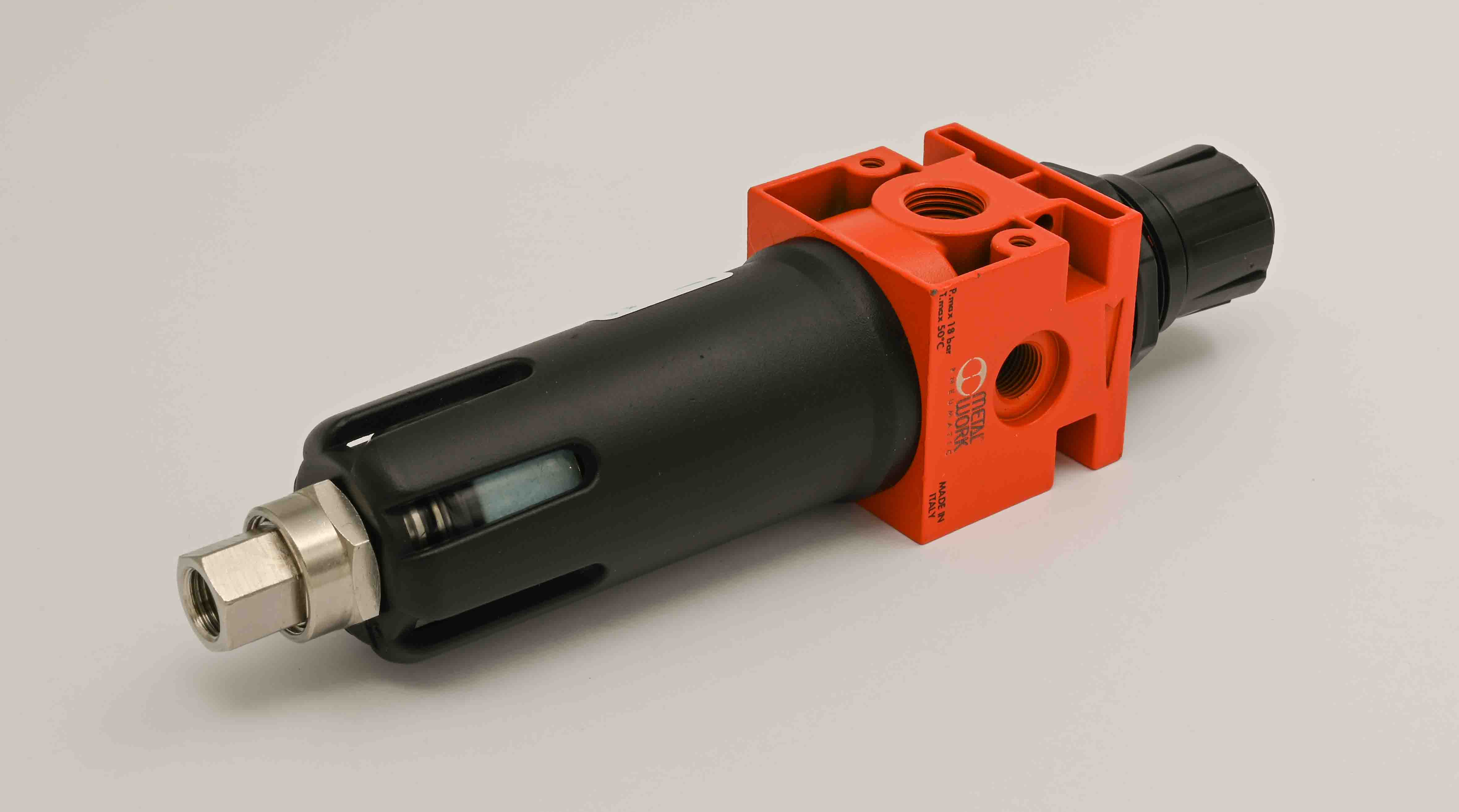 Filterregler ND, 20 My, 1/4" Regelbereich 0-12 Bar, SAC