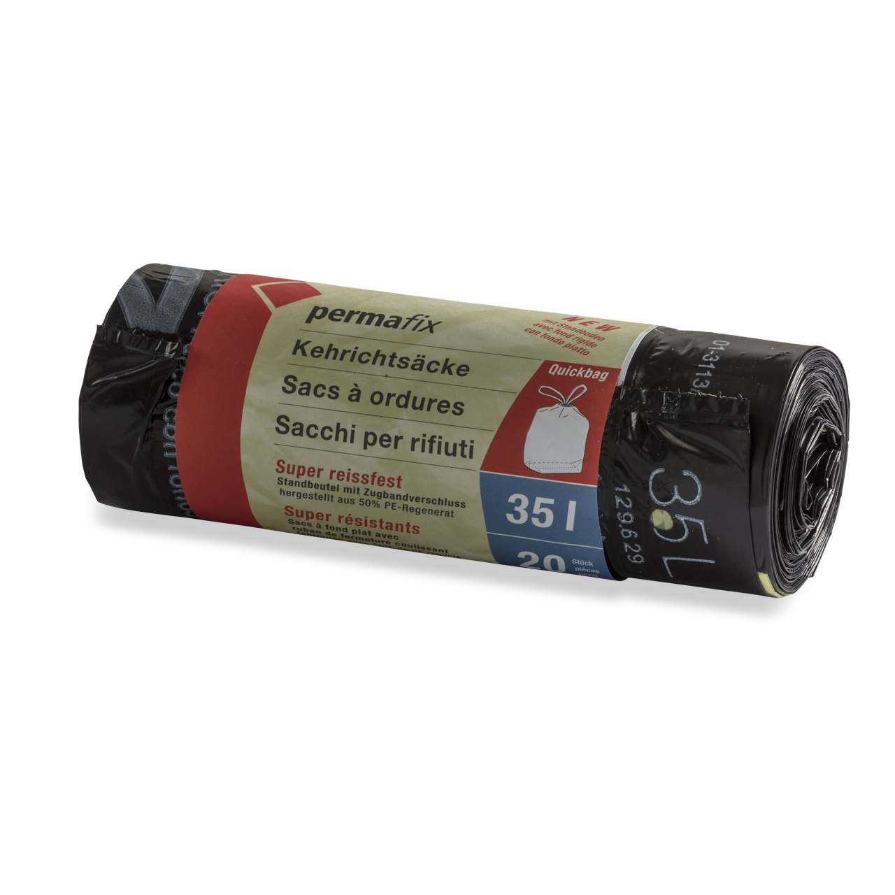 Kehrichtsäcke  110lt. Rolle à 10 Stück Verschlussband  (VE 10 Rollen)