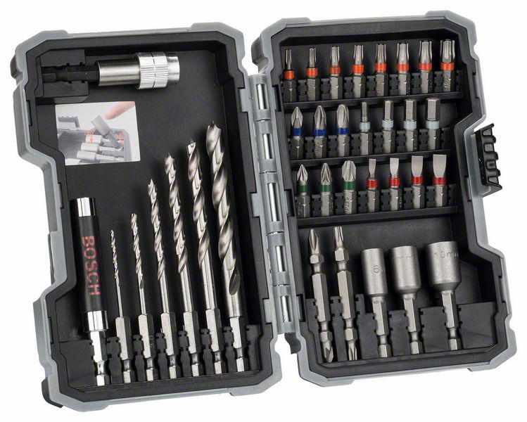 Bits + Holzbohrer-Box 1/4" 35Tlg. BOSCH