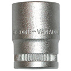 Steckschlüssel 1/2"-15mm, kurz Chrom/Vanadium        6-Kant