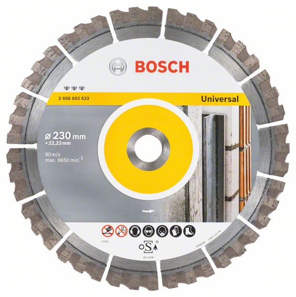 DIAMANT-SCHEIBE BOSCH 230mm UNIVERSAL / BETON, GRANIT, USW.