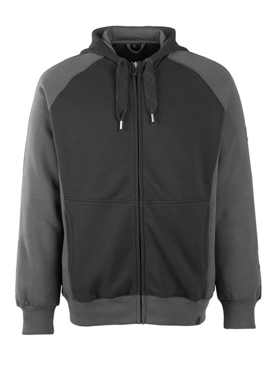 Kapuzensweatshirt Wiesbaden UNIQUE Gr. 2XL  Schwarz/Dunkelanthr.