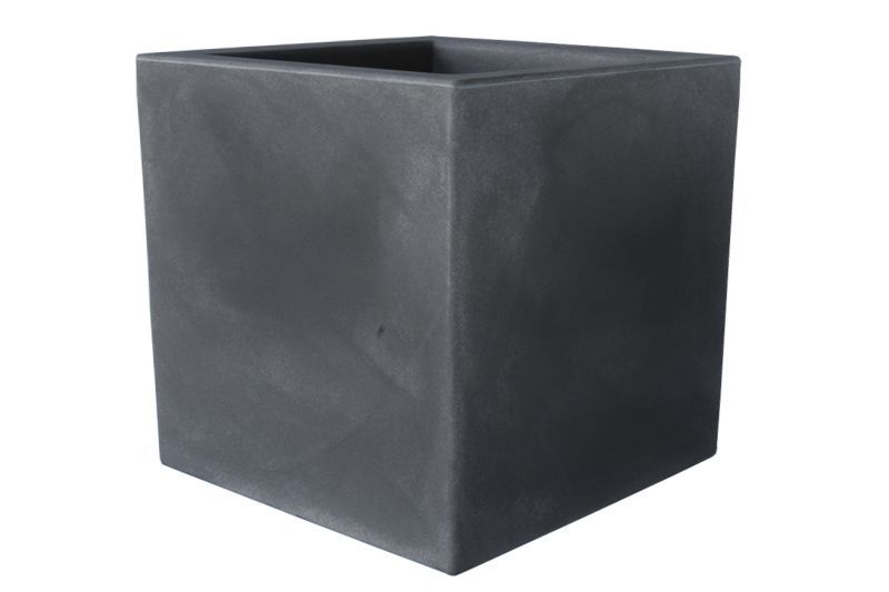 Pflanztopf Schio Cubo anthrazit Aussenmass cm: 40X40, Höhe cm: 40